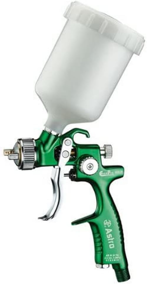 Astro EUROHVT12 EuroPro Forged HVLP Touch Up Gun with 1.2mm Nozzle and Plastic Cup