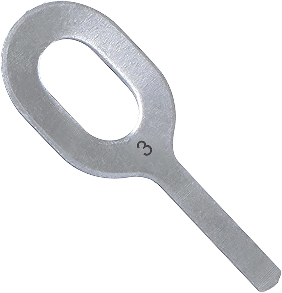 100-Pack of 1.0mm Straight AlMgSi N°3 (Aluminum Magnesium Silicon) Dent Pulling Weld Rings/Keys/Tabs, Replaces GYS-059450