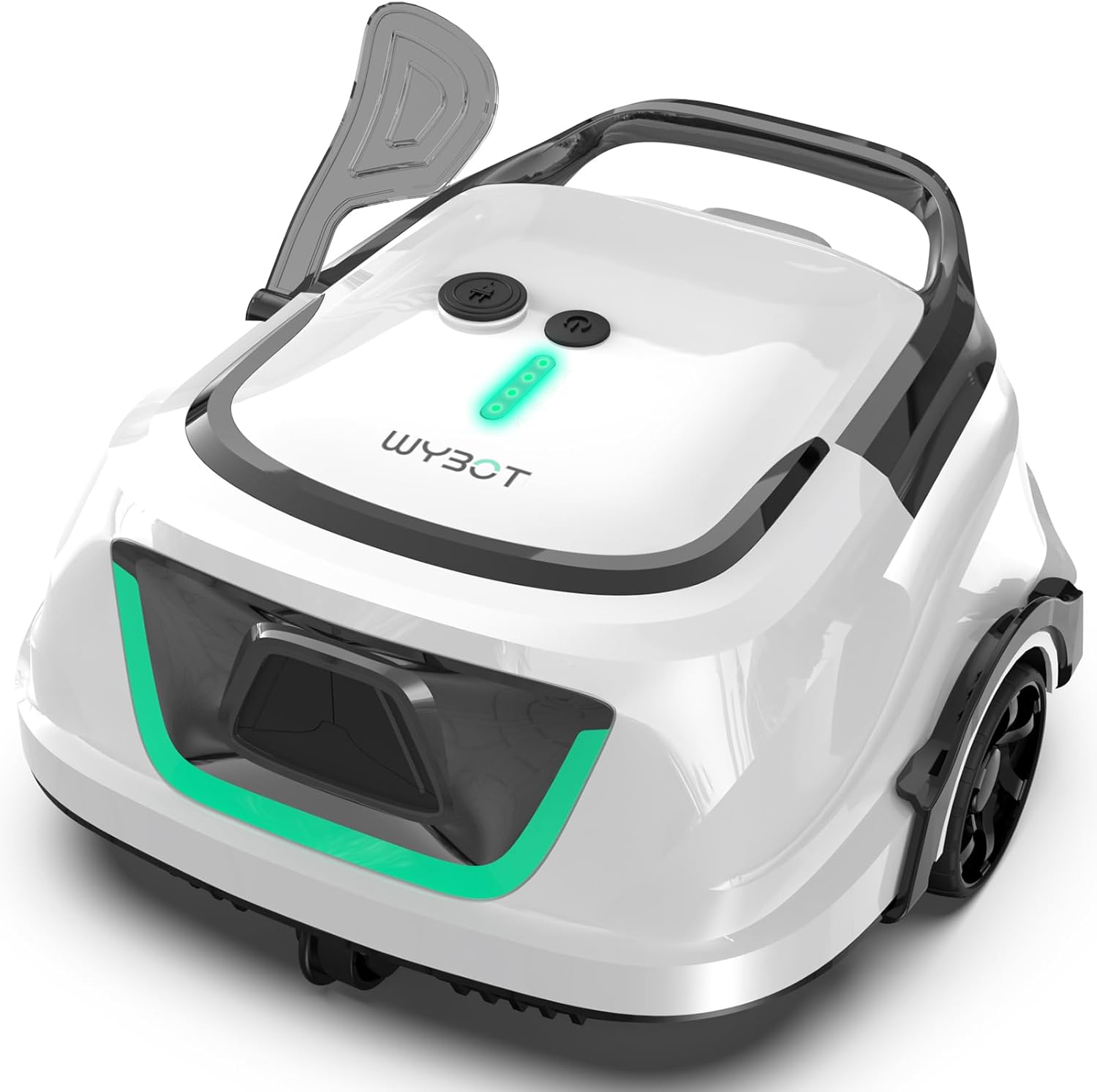 WYBOT A1 Cordless Pool Vacuum with Double Filters, Robotic Pool Cleaner Last 120 Mins, 2.5H Fast Charging, LED Indicators, Ideal for Above Ground Flat-Bottom Pools