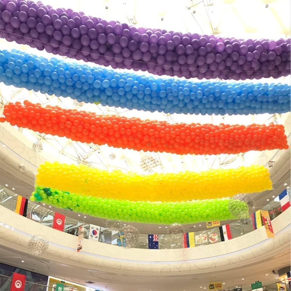 Balloon Drop Net for Ceiling Release,Balloon Release Net Bag Kit of 1000 Balloons, Pumps, Family Reunion Birthday Celebration, Graduation, Wedding, New Year Eve Party Decorations