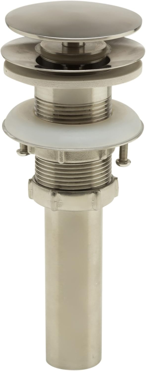 ALFI brand AB5009-BSS Popup Drain for Sink without Overflow, Brushed Stainless Steel