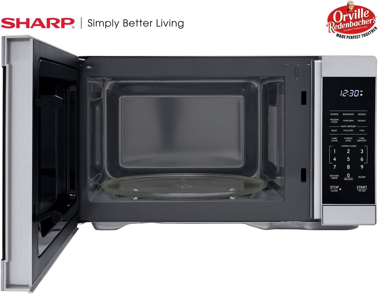 SHARP Countertop Microwave Oven with Removable 12.4