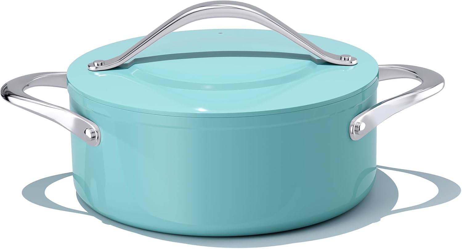 Stock Pot 4.5qt Ceramic Dutch Oven with Lid (9.5