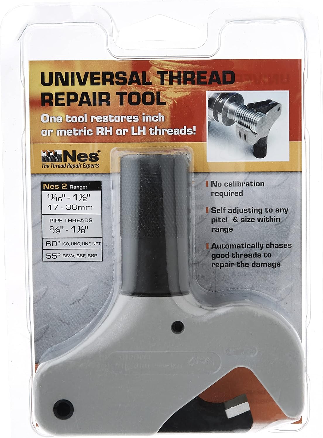 Nes Universal External Thread Repair Tool, 11/16 to 1-1/2