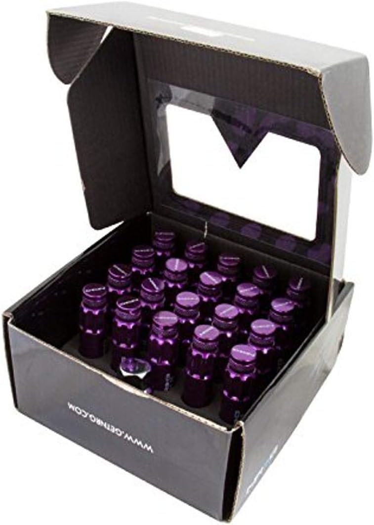 NRG Innovations LN-LS700PP-21 700 Series Steel Lug Nut with Dust Cap Cover, 21 Piece (5 Lug s)
