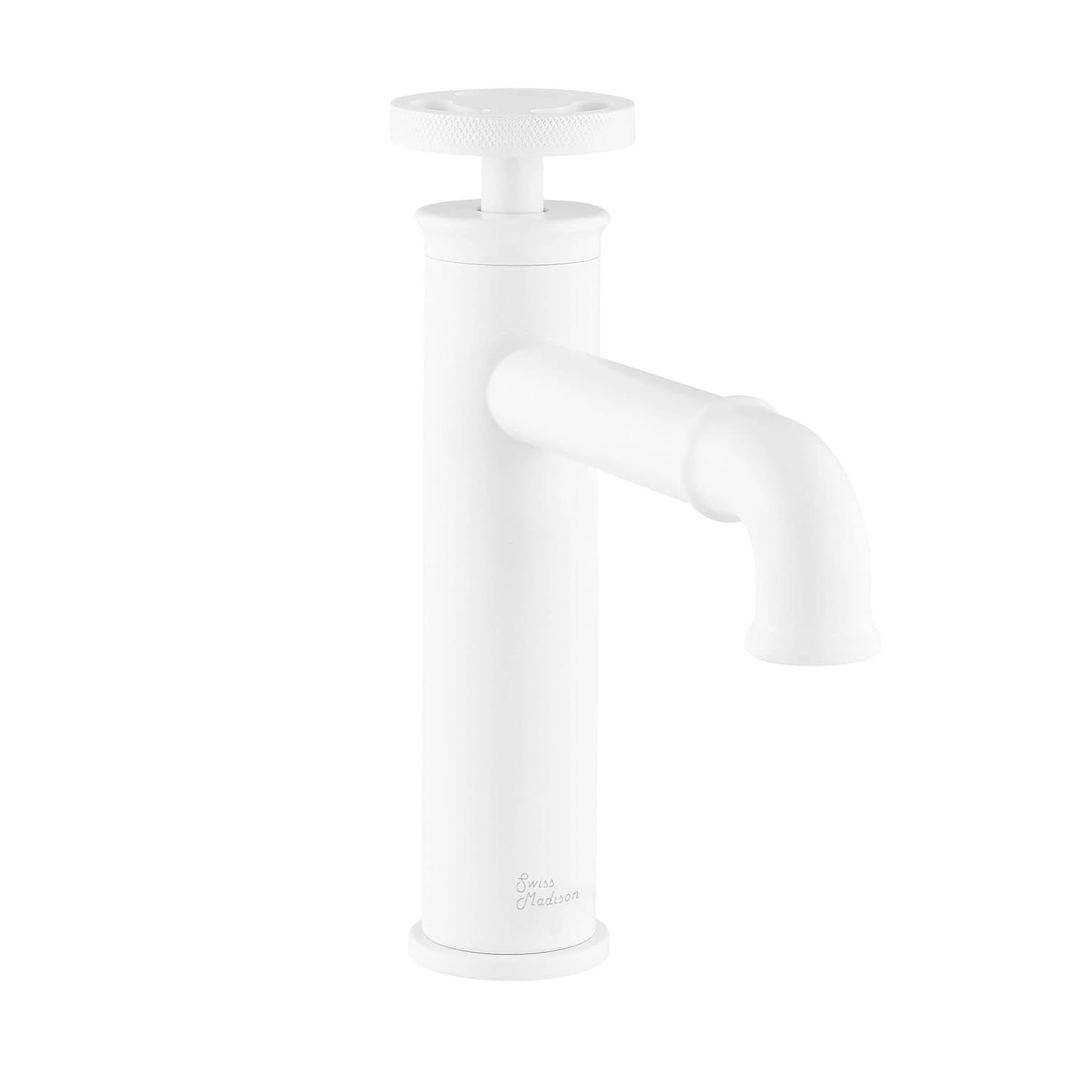 Swiss Madison Well Made Forever SM-BF80MW, Avallon 7 Single Handle, Bathroom Faucet in Matte White