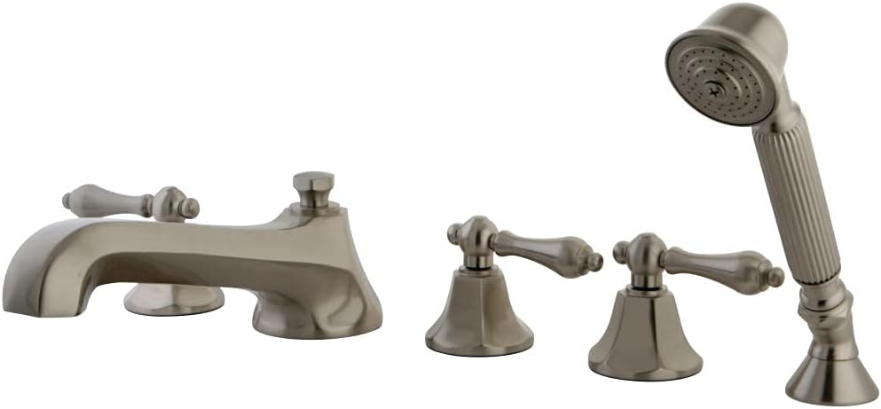 Kingston Brass KS43015AL Roman Tub Faucet with Hand Shower, Polished Chrome