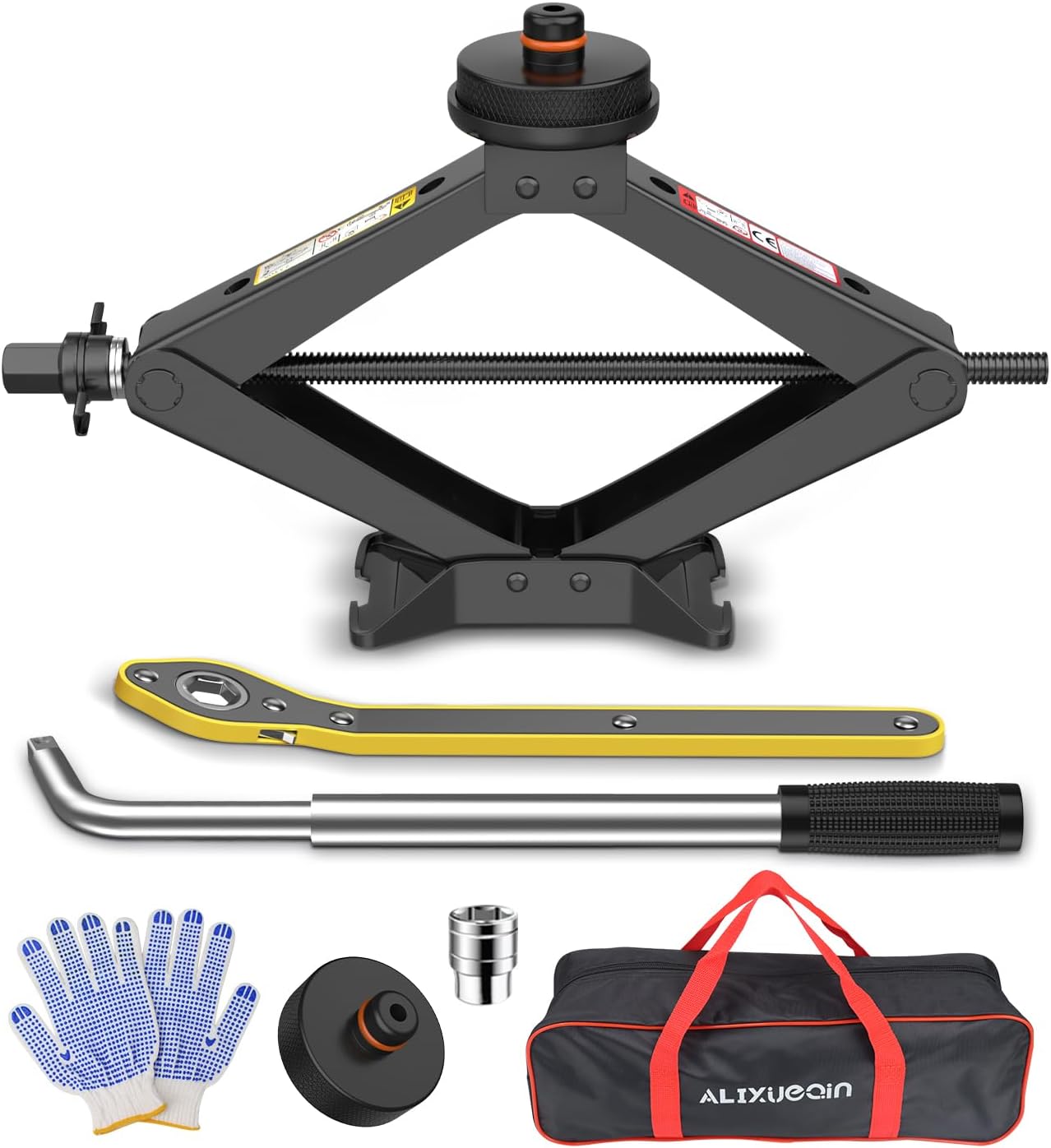 Electric Car Jack for Tesla Model Y Model 3/S/X, Portable 2 Ton 12V Electric Jack for Tesla Vehicles with Lug Wrench