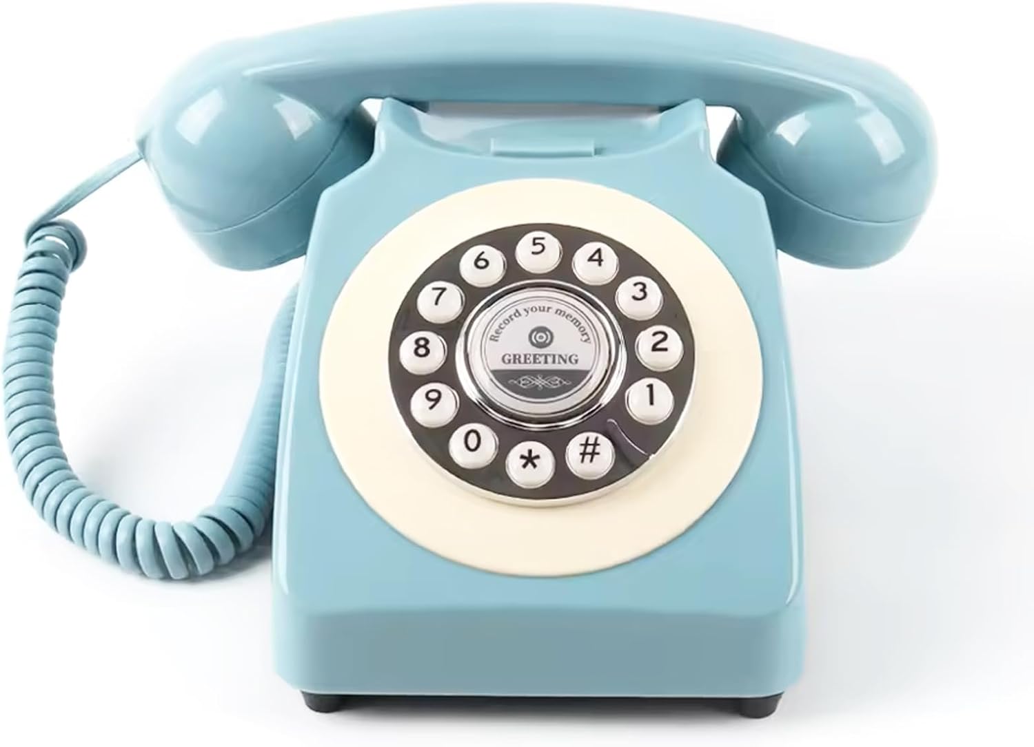 Voice Recording Audio Guest Book – Guest Book Phone for Weddings, Bridal Showers, Anniversaries | Retro Telephone Voice Recorder | USB Rechargeable Memory Phone | Unique Wedding Gift (Ivory)
