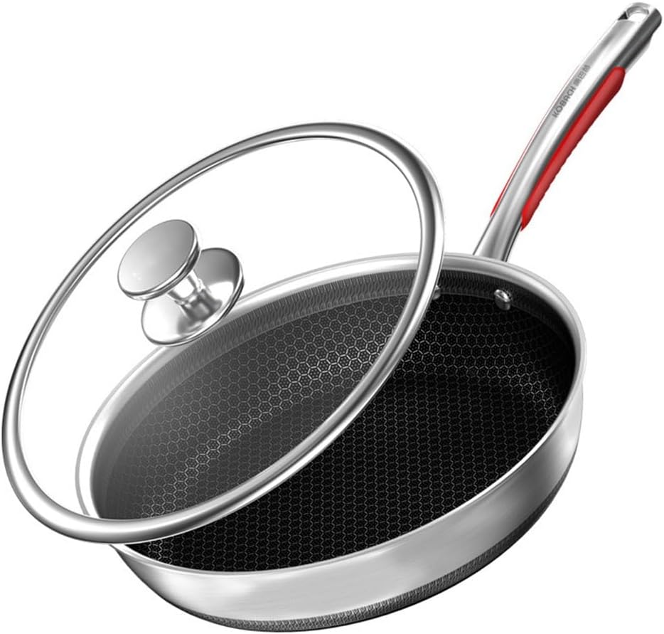 Stainless Steel Pan Non-stick Household Frying -sided Honeycomb Steak
