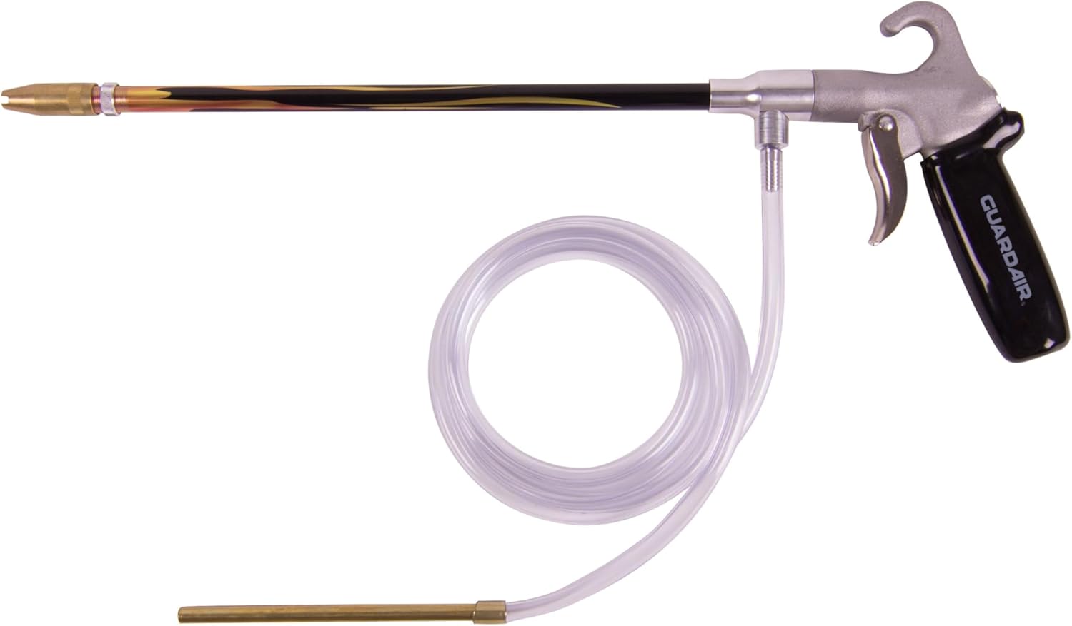 Guardair Syphon Spray Gun with 12-Inch Flame Pattern Extension, Ideal for Precise High-Impact Cleaning and Coating, Durable Construction 79SG012F
