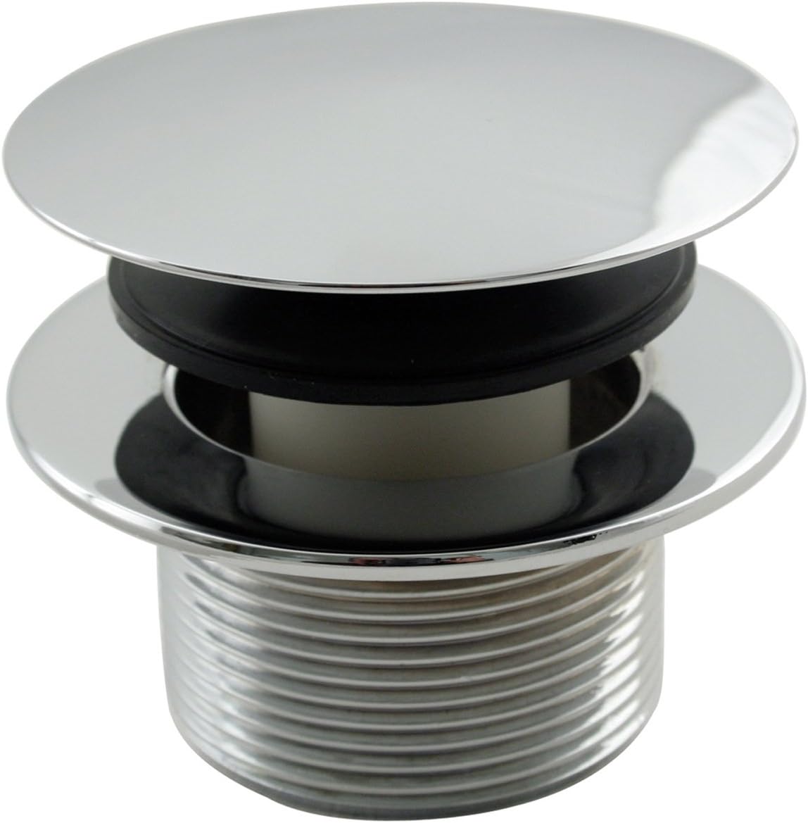 Westbrass D398R-51 Mushroom Tip Toe 1-1/2 in. NPSM Coarse Thread Bath Drain, Powdercoated Almond
