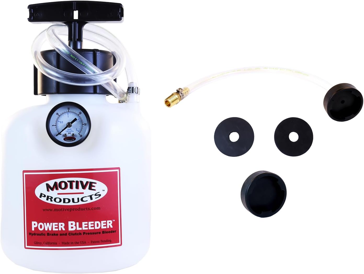 Motive Products 0103 Power Bleeder 2-Quart Tank with Hose and Adapter, Compatible with Chrysler, Dodge, and MoPAR Vehicles