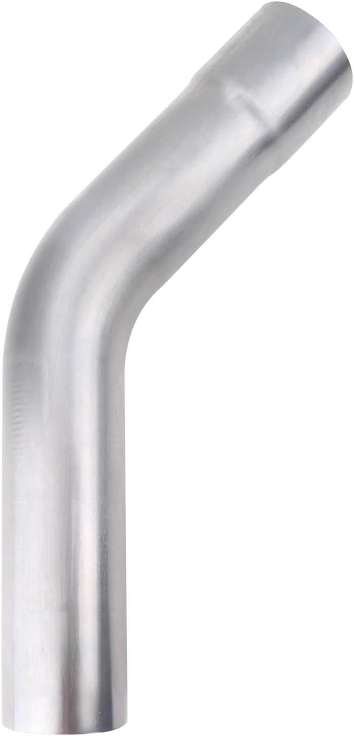 A-KARCK Stainless Steel Mandrel Bends 8 Pcs, 2.5 Inches 304 Stainless Steel DIY Custom Exhaust Tubing Pipe Straight & U-Bend Kit, Universal Fit