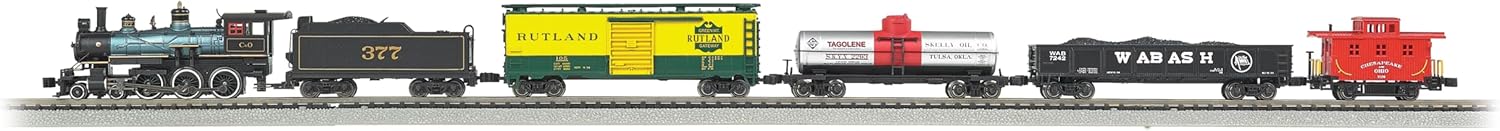 Bachmann Trains - Trailblazer Ready To Run 60 Piece Electric Train Set - N Scale