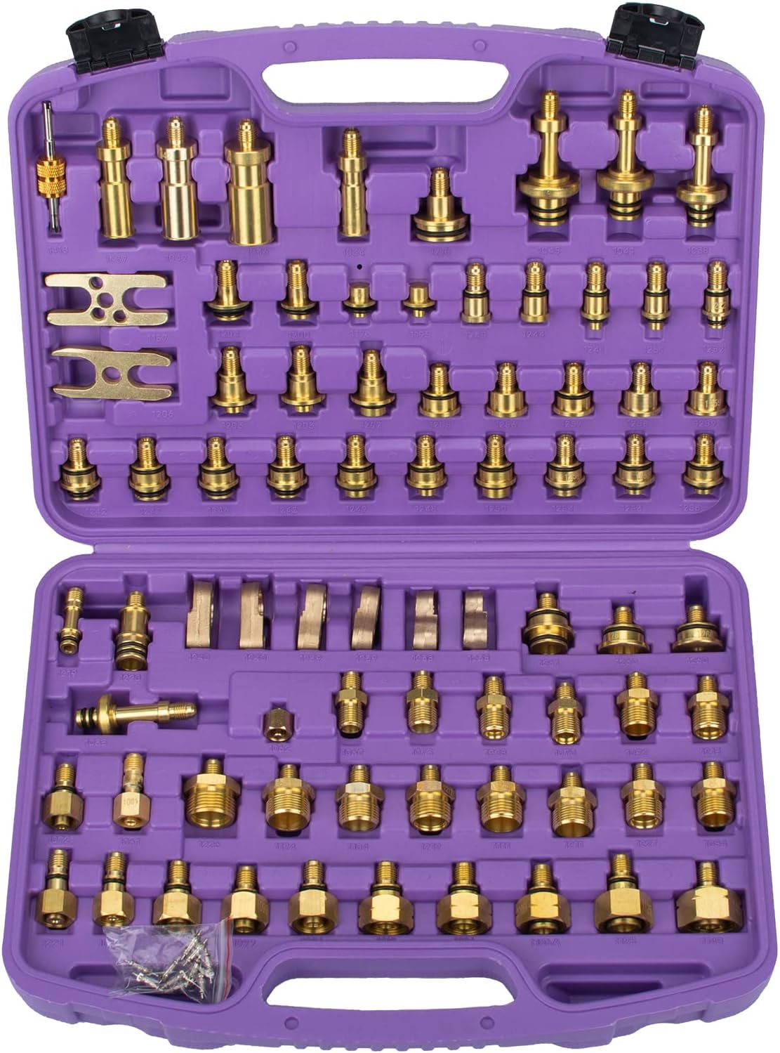 77PCS Air Conditioning Leak Detector, Air Conditioning Leak Test Kit, A/C Compressor Detection Repair Tool Kit