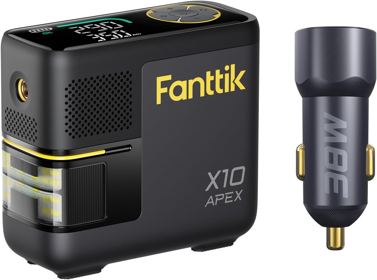 Fanttik 38W Car Charger and X10 APEX Tire Inflator