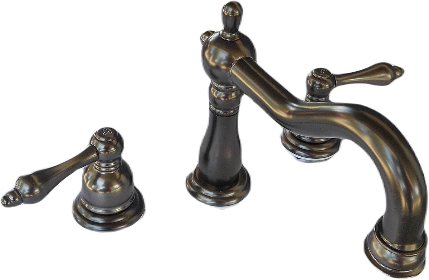 Savannah Widespread Oil Rubbed Bronze Two Handle Bathroom Vanity Faucet for Copper Sink