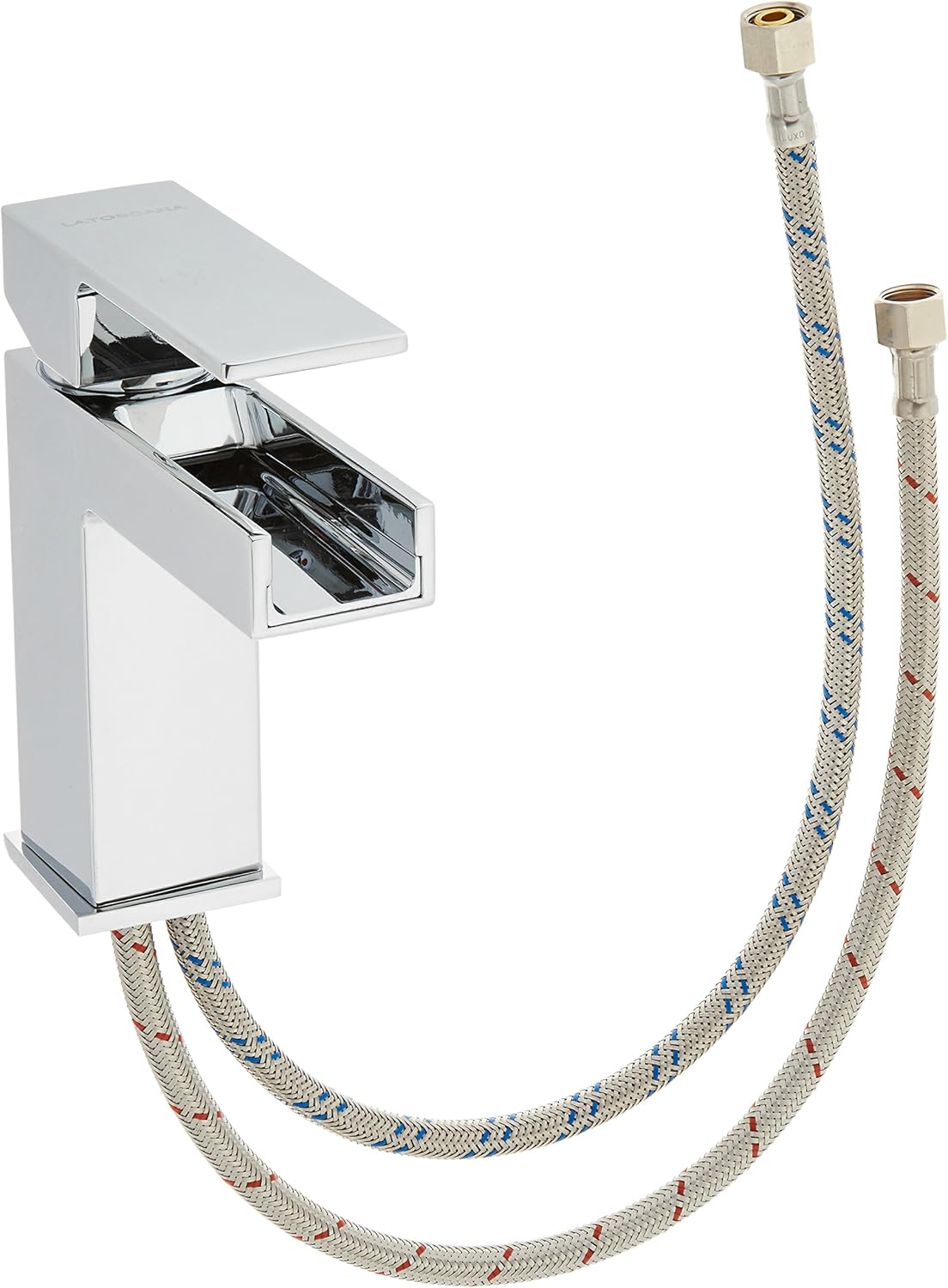LaToscana 84CR211WFR Dax Waterfall Single Control Lavatory Faucet, Chrome Finish