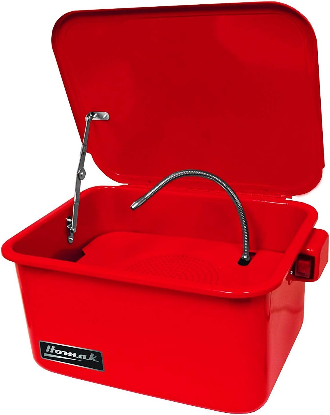 Homak 3-1/2-Gallon Parts Washer, Red, RD00803180