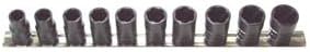 H.b. Products Inc TSMS5010B 10 Piece 1/2 Drive Metric Turbo Socket Set