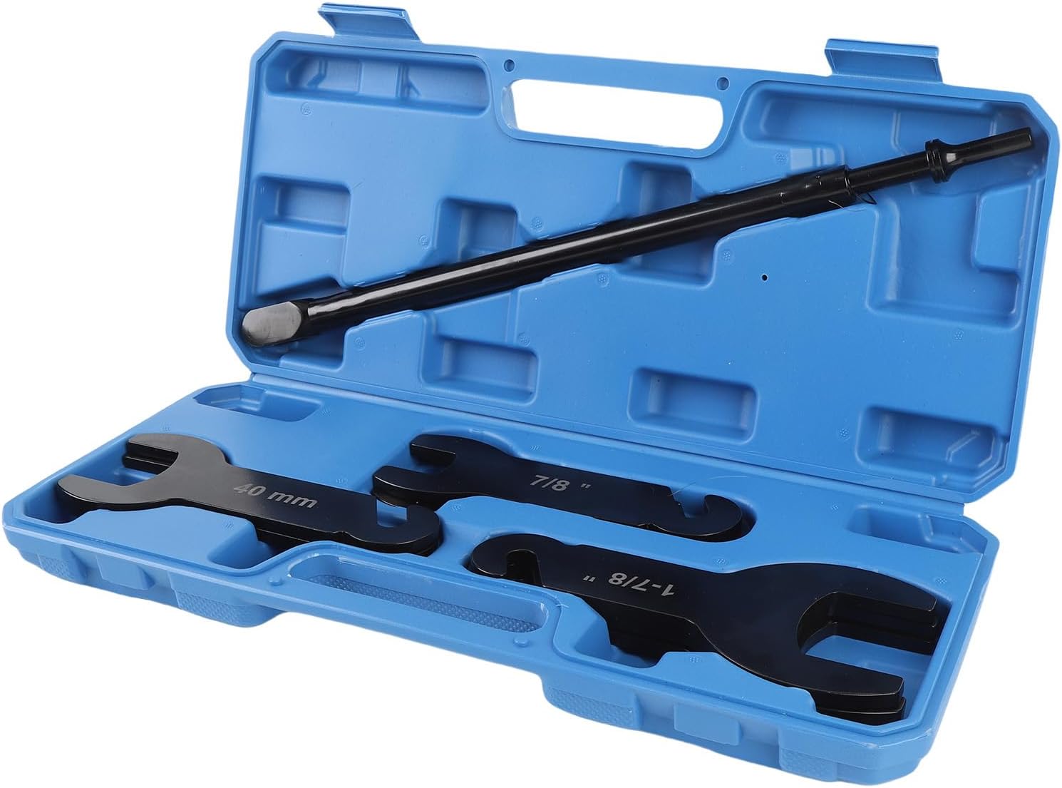 Pneumatic Fan Clutch Wrench, 8PCS Faning Clutch Removal Tool Kit, Steel Fan Clutches Wrench Removal Installer Tool Kit with Blow Molded Box for SUVs Trucks