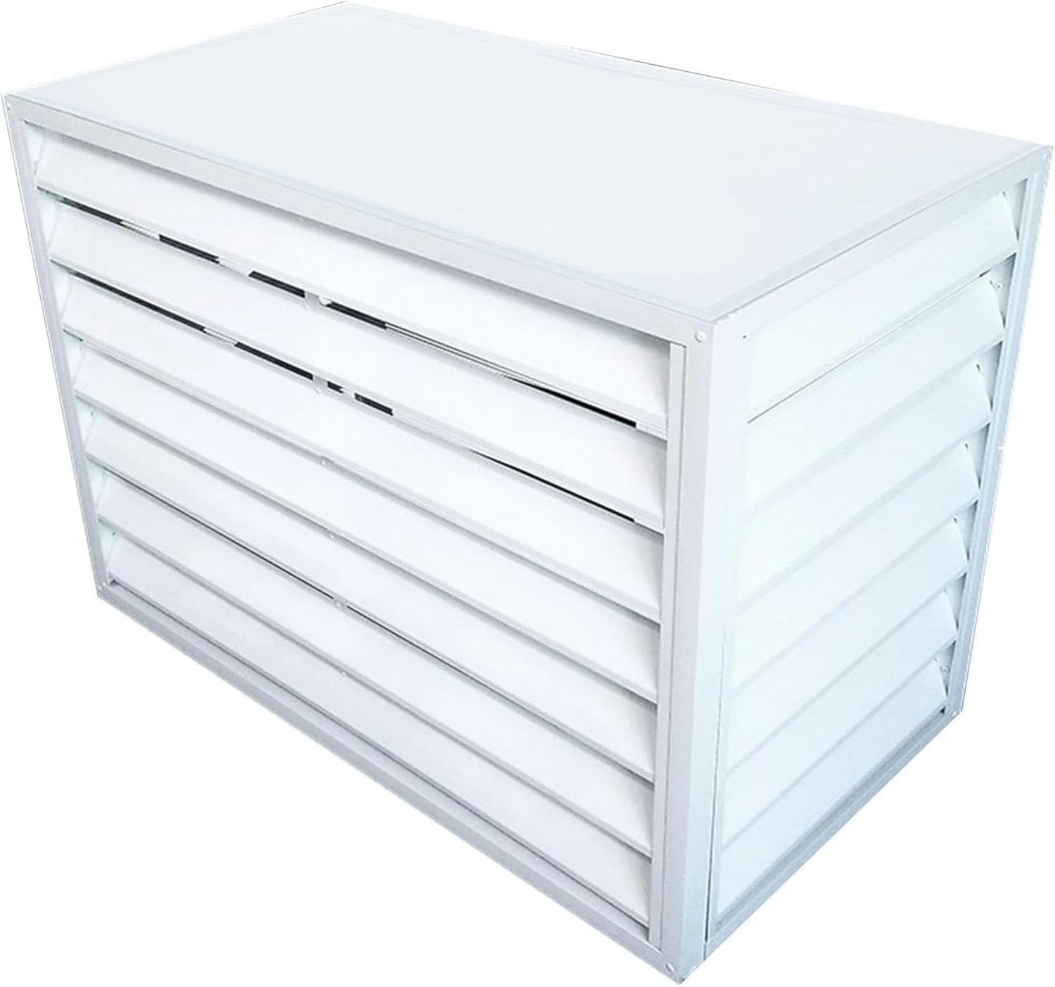 Air conditioner fence for outside units，mini split pipe cover，Anti-Theft Sturdy Aluminum AC Covers,mini split condenser cover,fence to hide air conditioner, Applicable to air conditioner outdoor unit