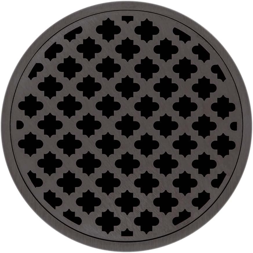 Infinity Drains RMS 5 ORB - 5” Decorative Top Plate - Moor Pattern for RM 5, RMD 5, RMDB 5 in oil rubbed bronze