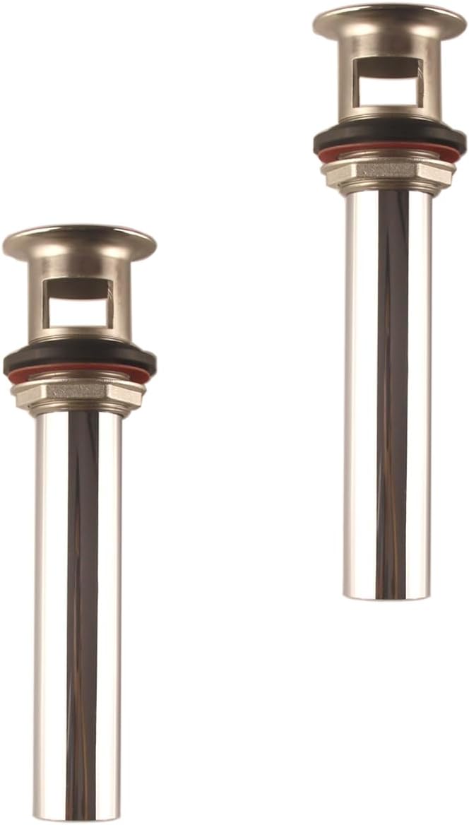 Metal World LD30201CP-4P 1-1/4 Inch Replacement Bathroom Sink Grid Strainer, Two Piece Chrome Plated Brass 4 Pack