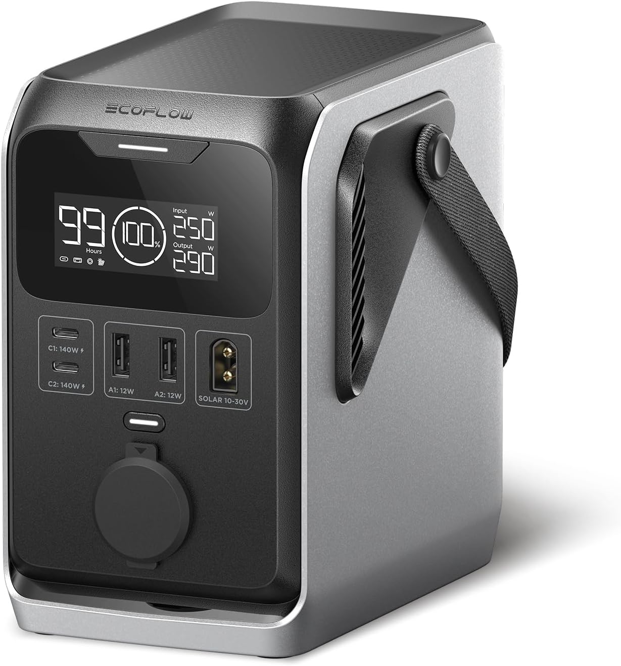 EF ECOFLOW TRAIL 300 DC Portable Power Station, 288Wh LiFePO4 Power Bank, 300W DC Output, Compact Solar Generator for Camping, Travel, and Emergency Power