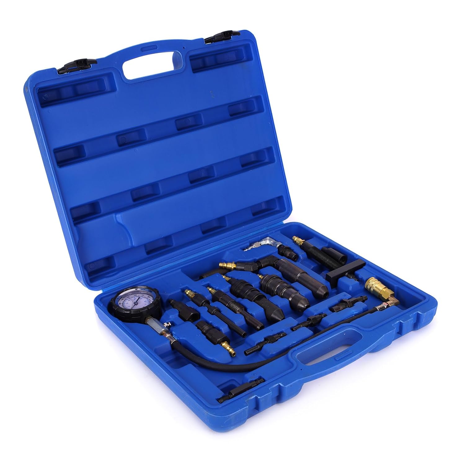 MPLUS Engine Compression Pressure Tester fits for use on Cummins 5.9, Ford Powerstroke 6.0L, 6.4L, 6.7L, 7.3L (Both Styles), for Cummins V6, V8, V12, 855, 5.9L, for GM Duramax 4.3/5.7/6.2/6.5L/6.6L