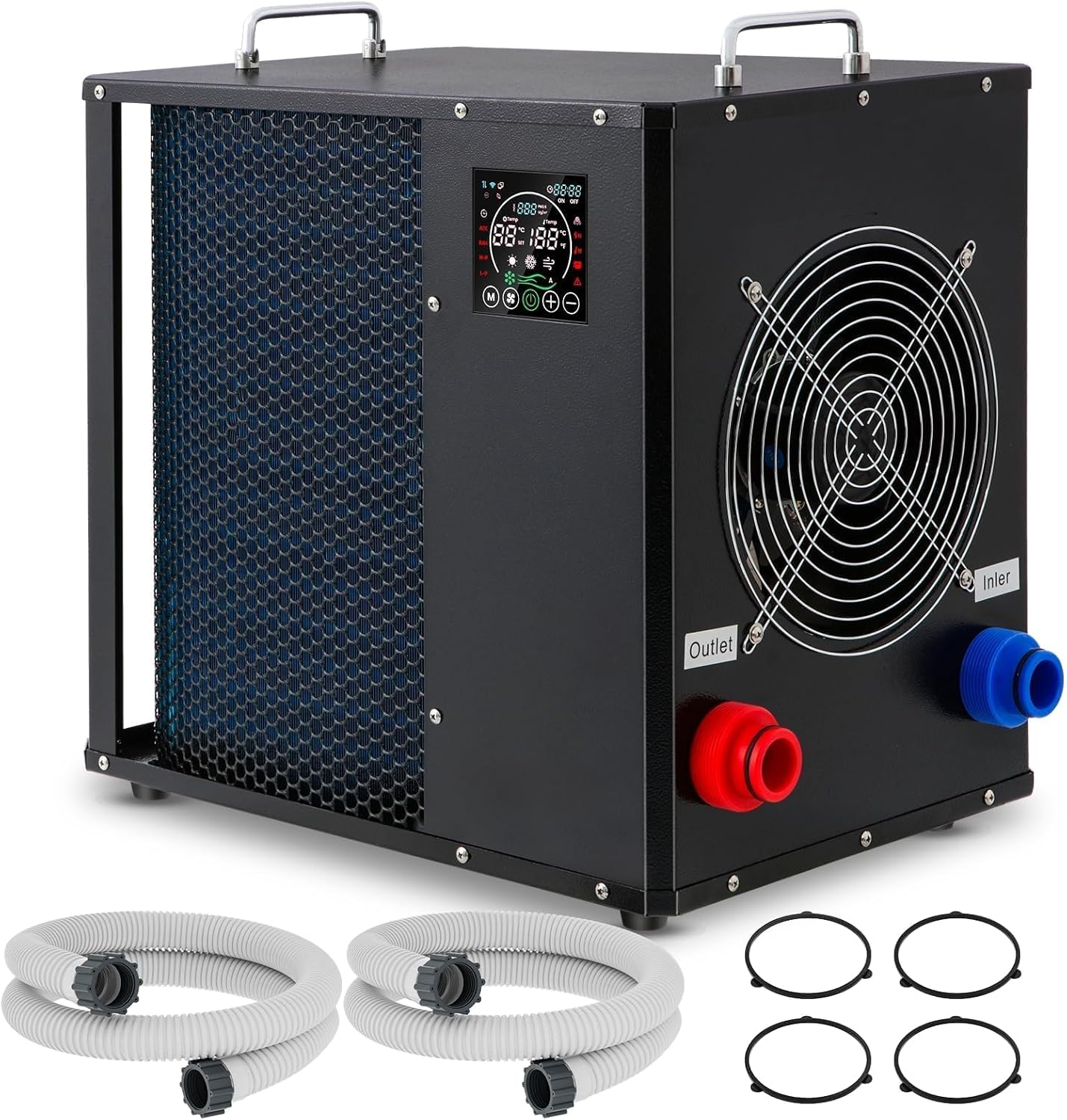 16184 BTU Pool Heater, for 6000 Gallons Above Ground Pools,Swimming Pool Heaters,120V/60Hz with Digital Display Multi-Protection