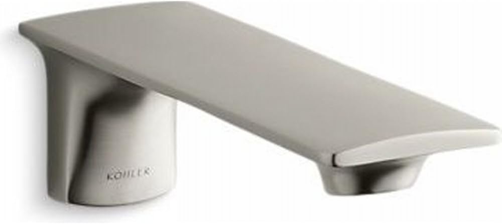 Kohler K14795BN Stance Wall Mount Bath Spout, Vibrant Brushed Nickel