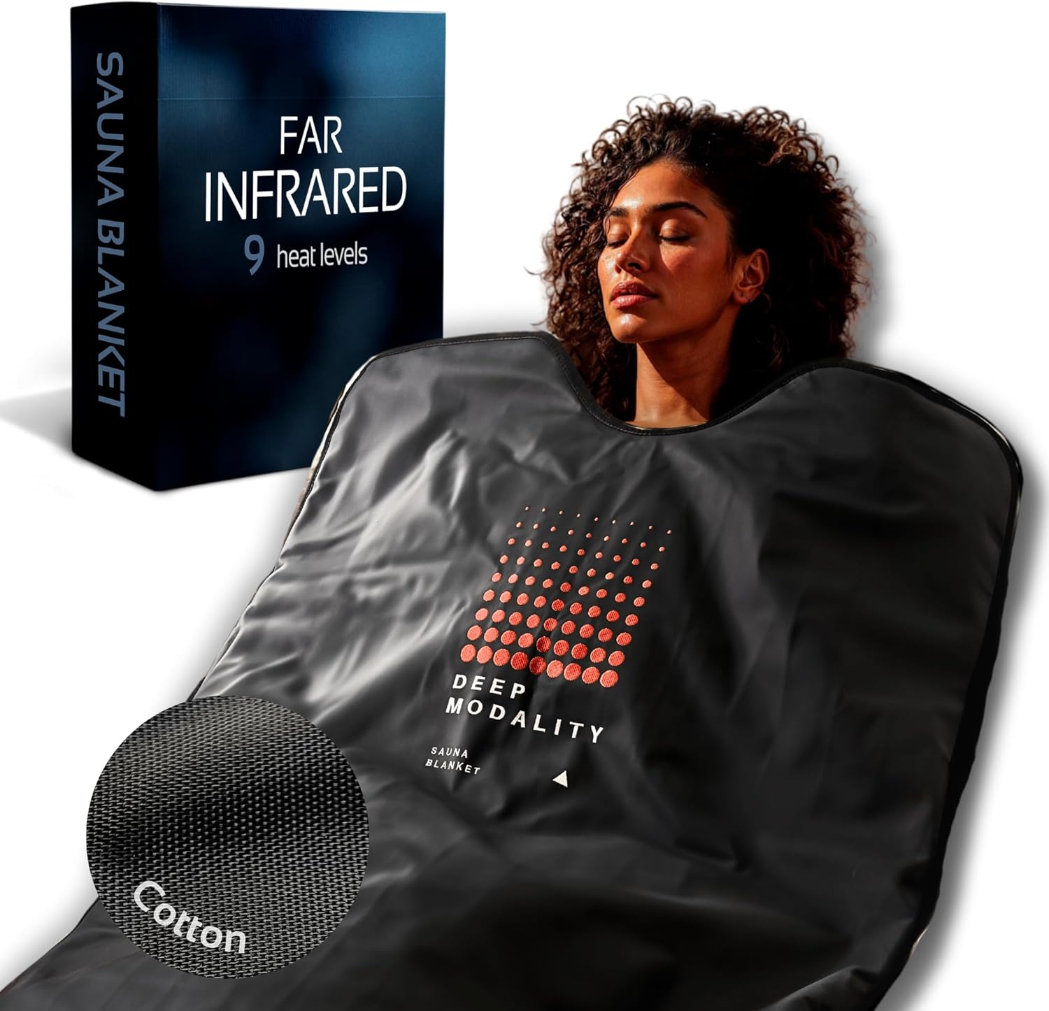 Pro M3 - Infrared Sauna Blanket | Detox, Wellbeing & Recovery | Highest Grade Materials + Jade & Tourmaline for Enhanced Therapy, Adjustable Temp 77-176°F, 6ft x 3ft (Mineral Edition)