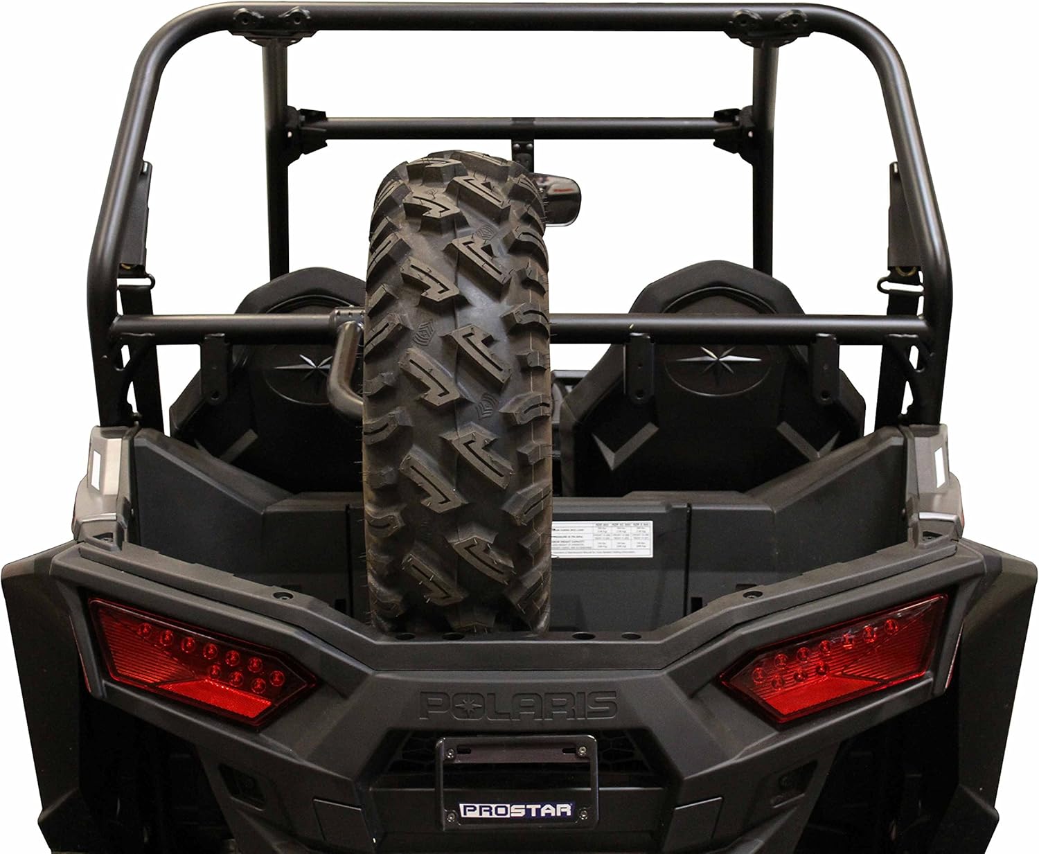 Dragonfire Racing RacePace Black Bed Spare Tire Carrier Mount RZR 900/1000