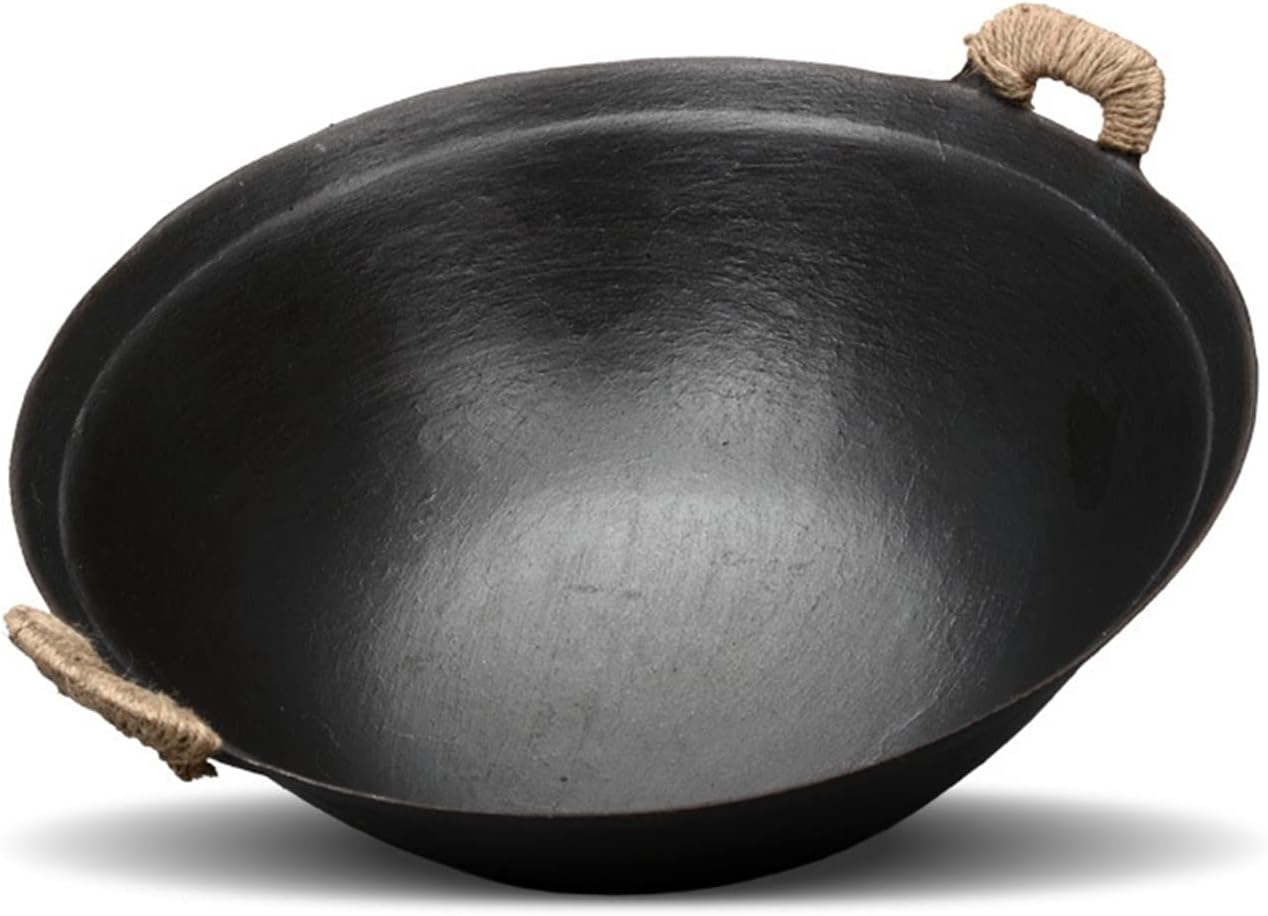 Wok Cast Iron Pot Soup Saucepan Nonstick Casserole Gas Cooker Kitchen Cooking