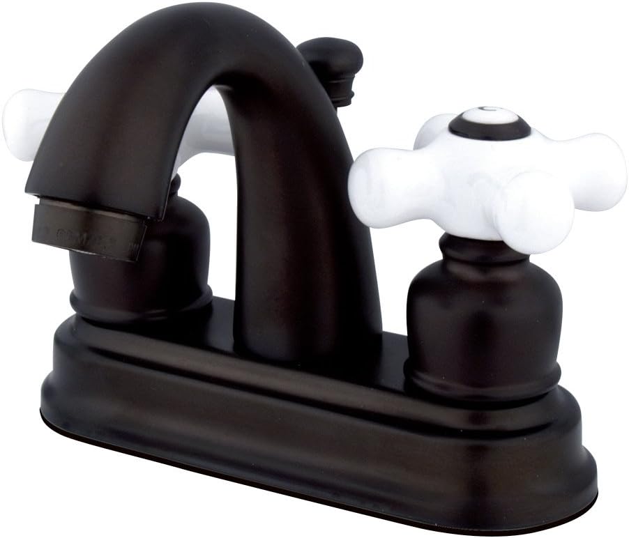 Elements of Design EB5615PX Centerset Lavatory Faucet with High Rise Spout, 4