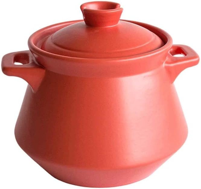 Red casserole, wear resistant and, fast heat conduction, uniform heating, easy to clean