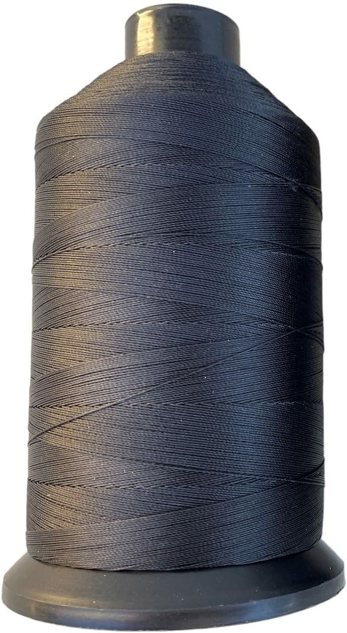Sandbaggy Bonded Nylon Thread 69 (tex 70) - 3000 yd Spool - Hand Sewing Or Sewing Machine - Military Grade (milspec) - Heavy Duty Thread for Upholstery, Leather, Canvas, Coat, Shoes (4, Black)