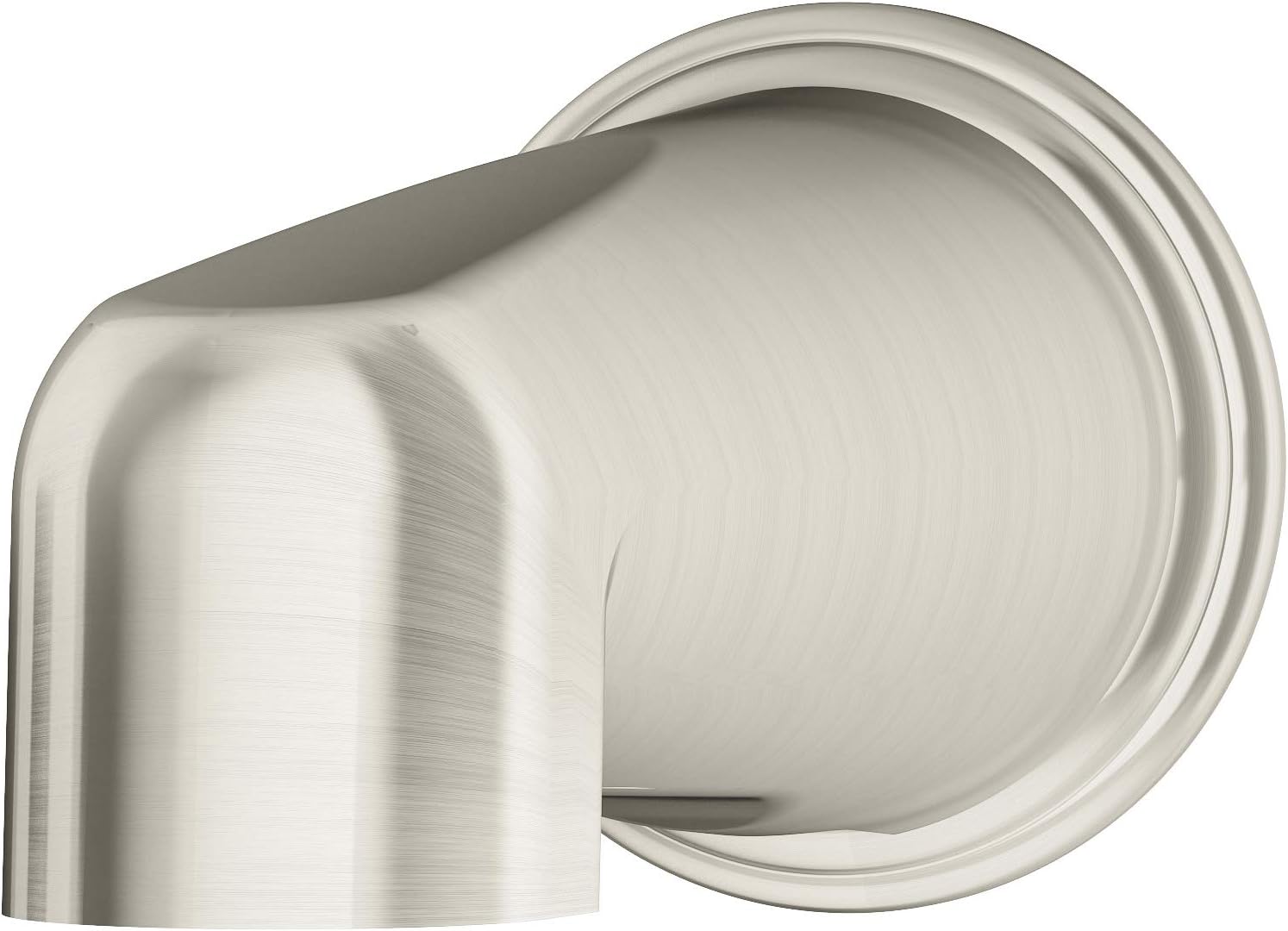 Symmons 552TS-STN Elm Non-Diverter Tub Spout in Satin Nickel, Large