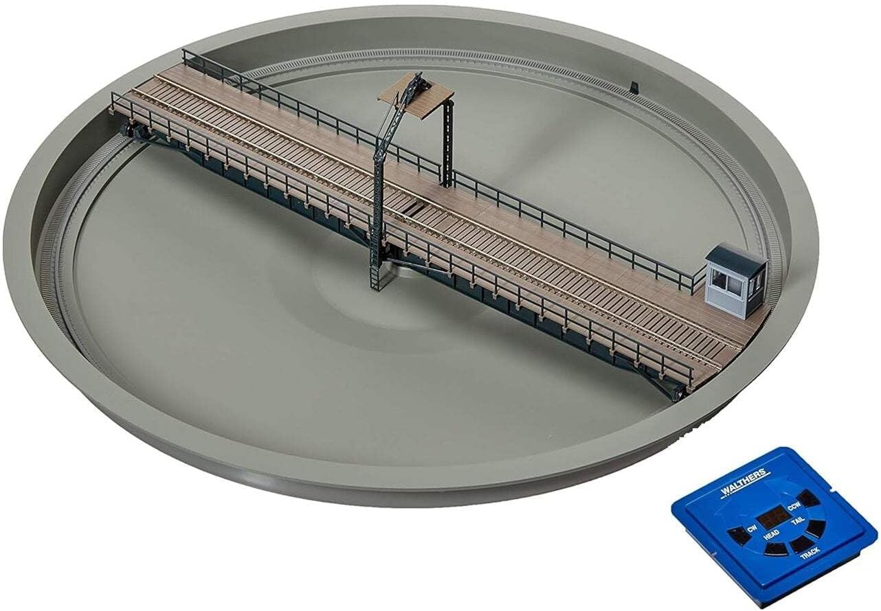 Walthers Cornerstone Motorized 110' Turntable, with DCC, HO Scale
