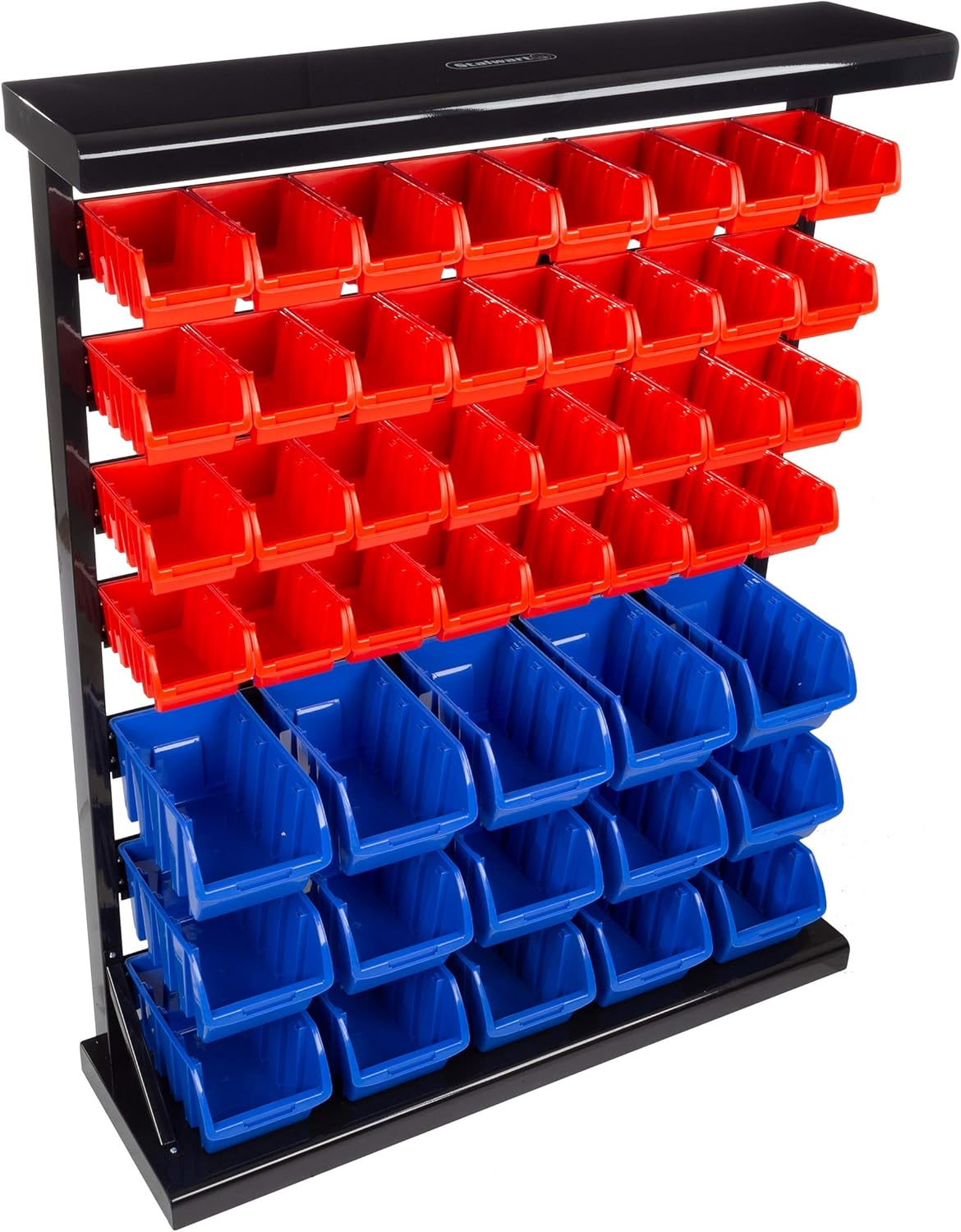 Stalwart 75-ST6079 orage Rack Organizer- Wall Mountable Container with Removeable Drawers for Tools, Hardware, Crafts, Office Supplies and More by Stalwart