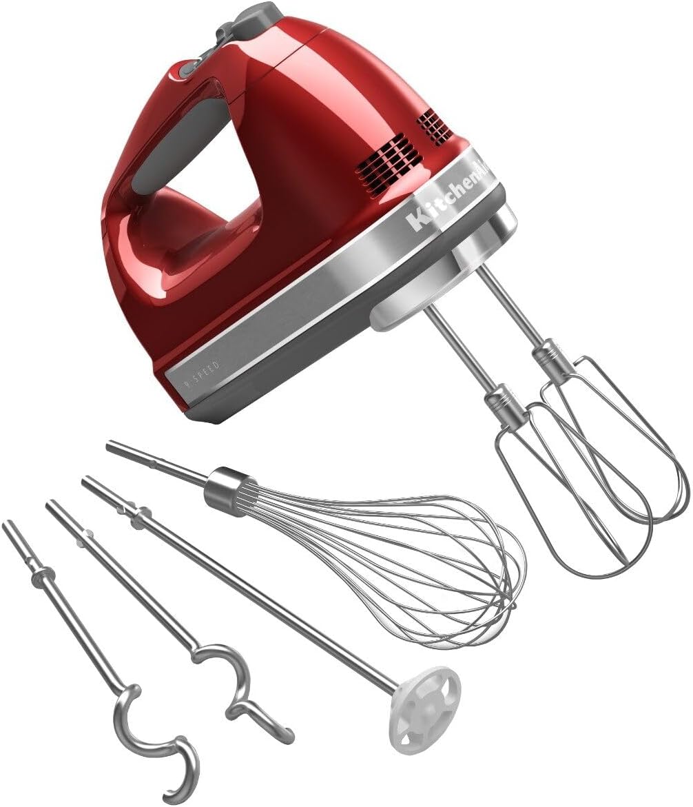 KitchenAid KHM926ER Empire Red 9-Speed Hand Mixer