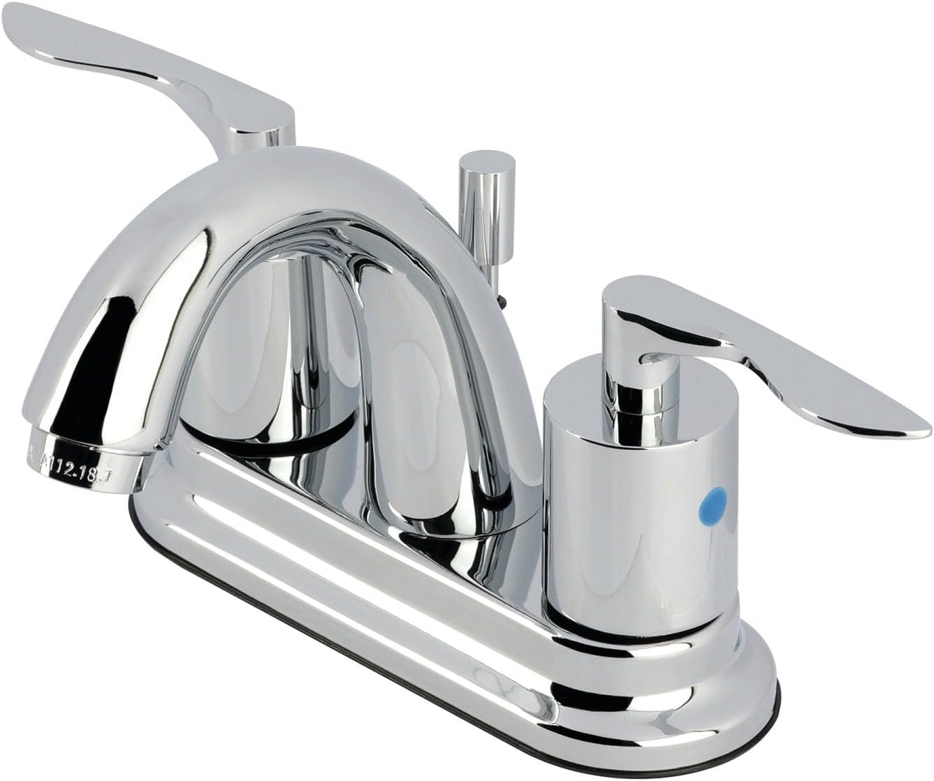Kingston Brass KB8611SVL Serena 4-Inch Centerset Bathroom Faucet with Retail Pop-Up, 9.75 x 3.5 x 4.81, Polished Chrome