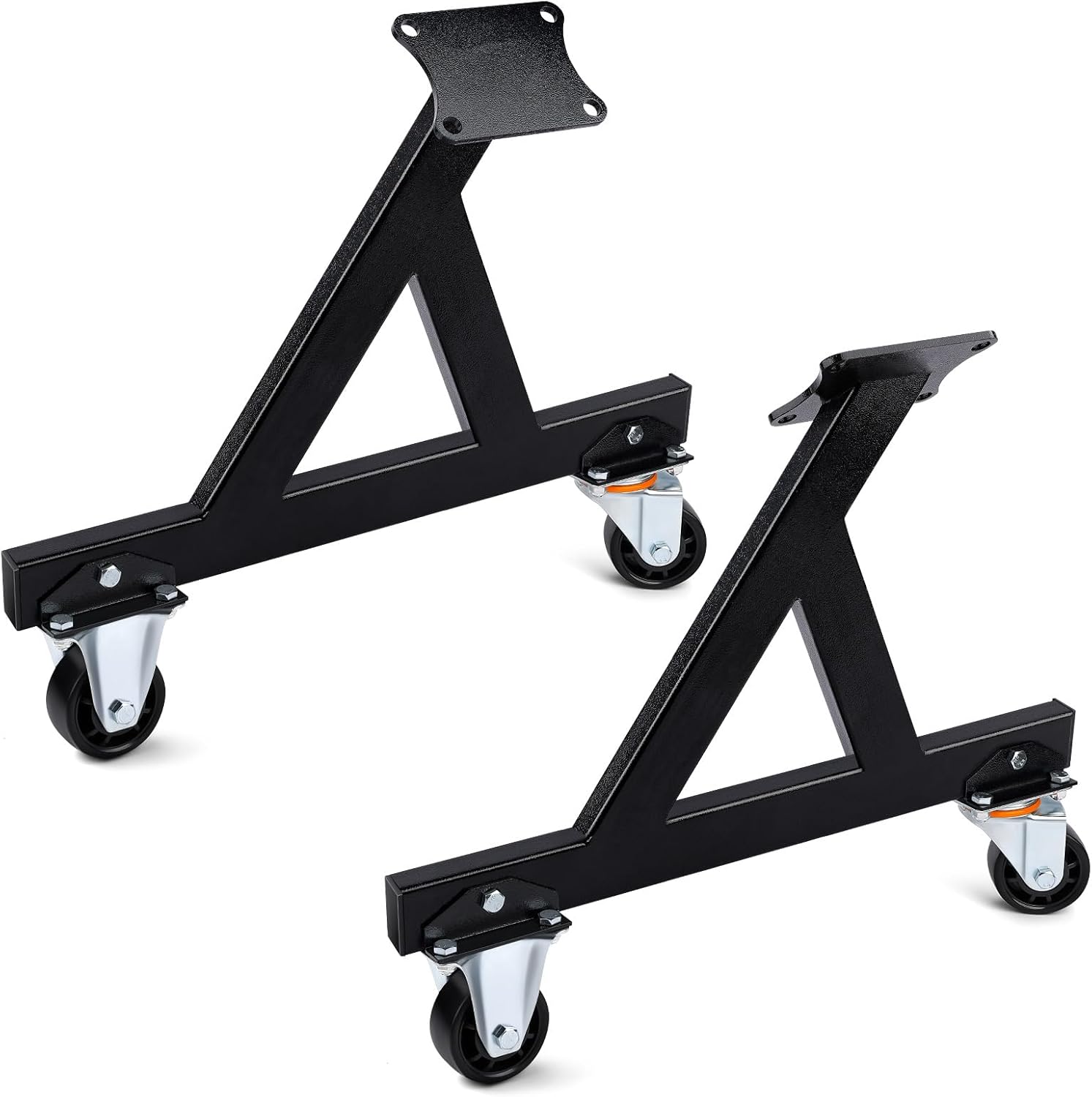 Engine Stand for LS Engines Cradle Compatible with V8 Engine 2 PCS LS Engine Rolling Storage Stand with Swivel Caster Wheels Mounting Tool Support for Engines and Transmissions
