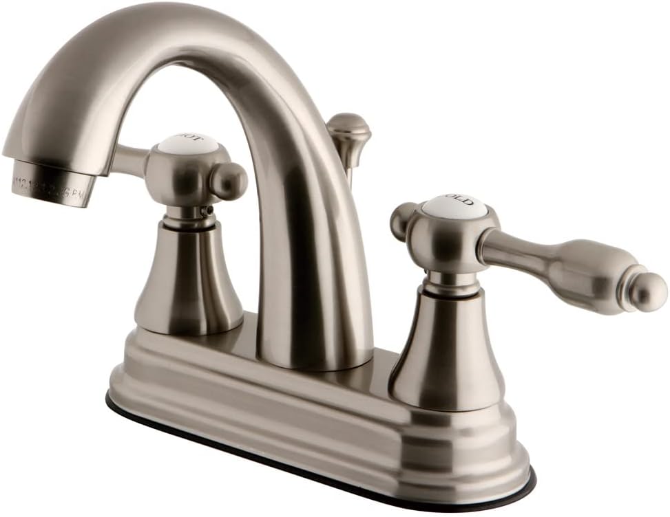 Kingston Brass KS7612TAL 4 in. Centerset Bathroom Faucet, Polished Brass