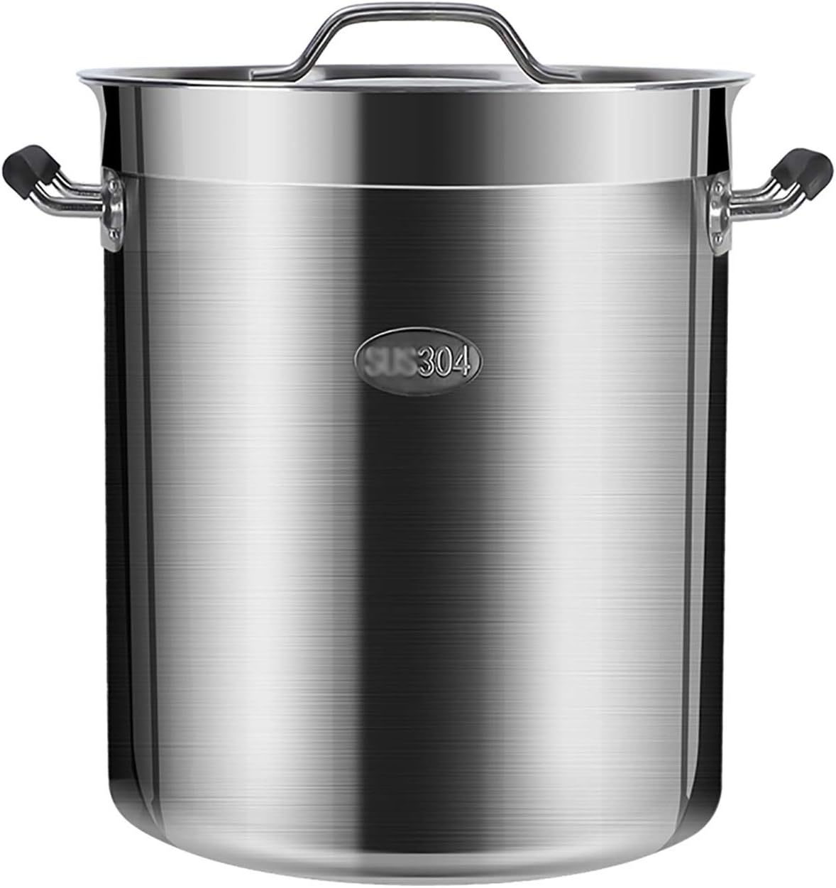 Cooking Pot, Stainless Steel Stockpot,Stockpot 50 Litre Large Deep Stainless Steel Cooking Stock Pot Casserole Induction Base for Various Heat Sources