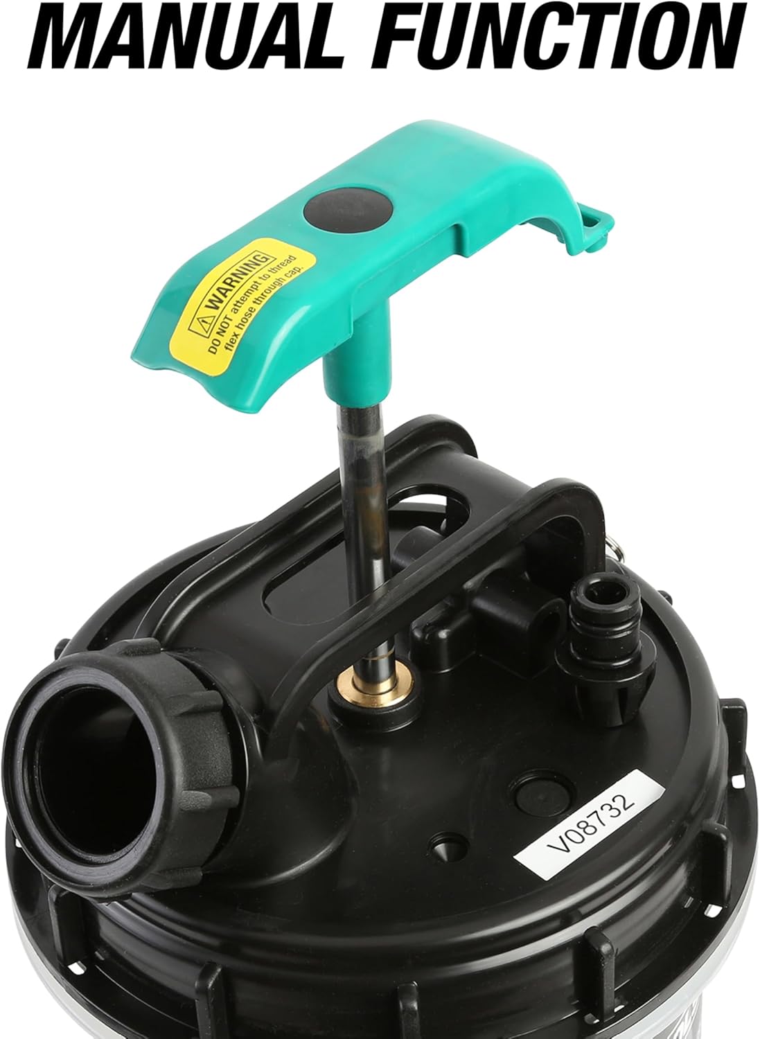 OEMTOOLS 24389 Manual Fluid Extractor Pump, 1.4 Gallon (5.3L) Oil Extractor Pump Capacity, Use for Oil, Coolant, and Transmission Fluid, 2 Dipstick Adapters, 5ft Hose