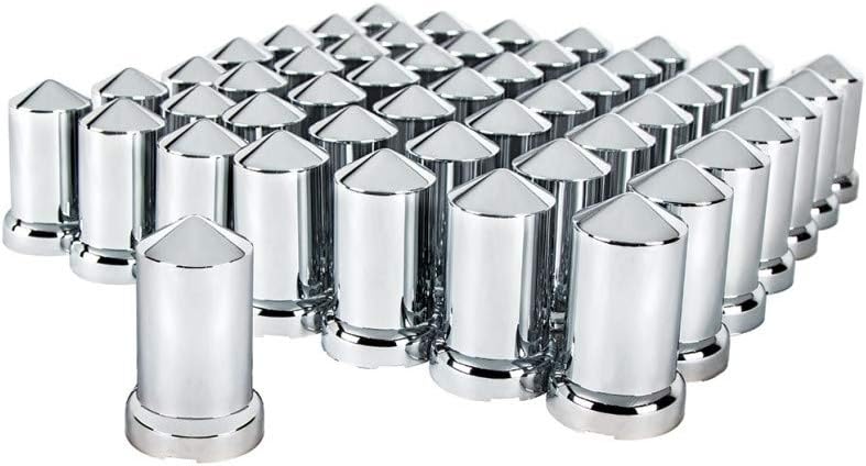 United Pacific 10117CB Wheel Lug Nut Cover Set, 33mm x 3 3/16