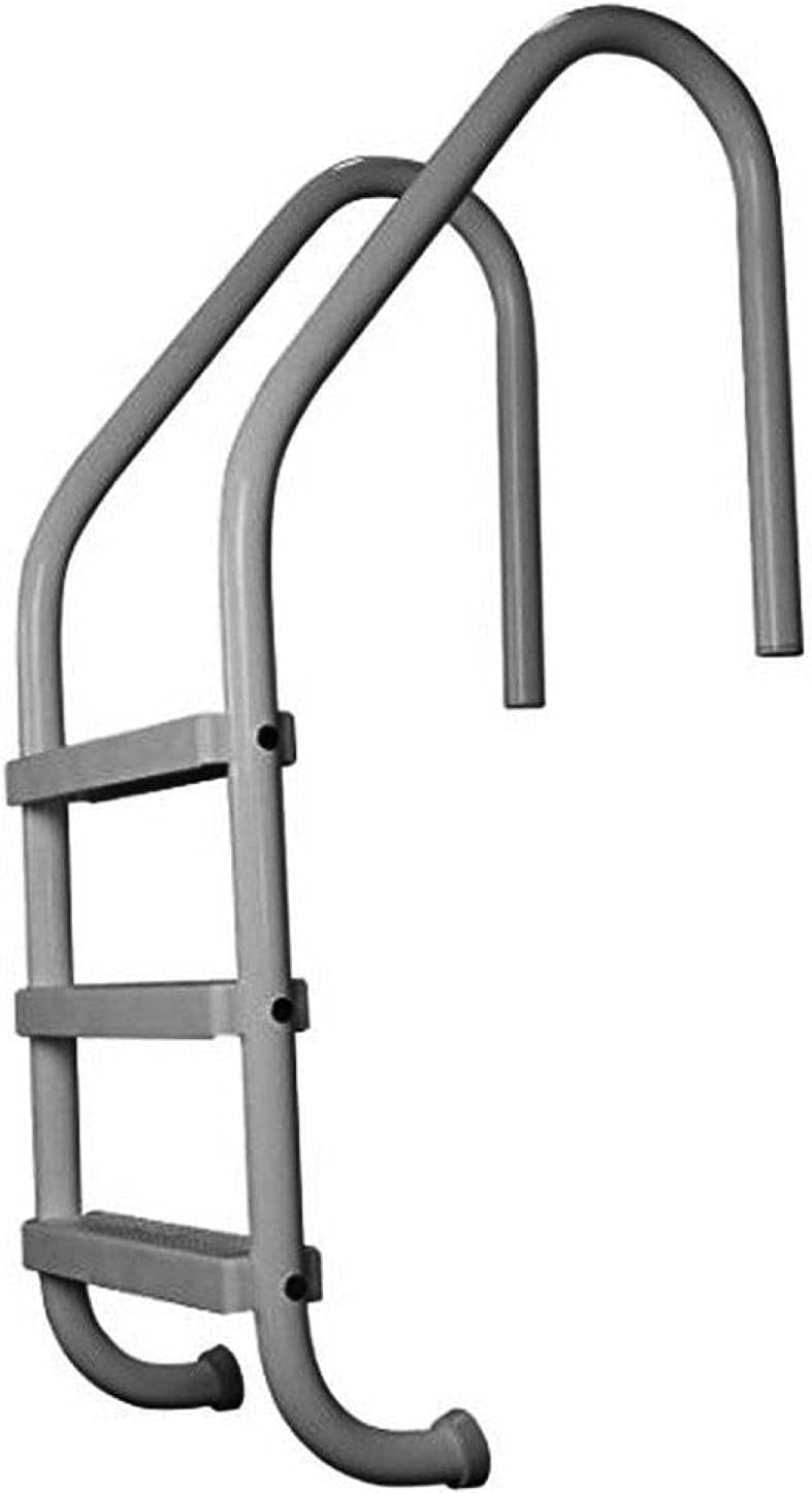Rust Proof Saftron P-324-L3 Residential Inground White Three-Step Swimming Pool Ladder. 53